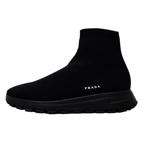 prada sneaker black socks|prada black sneakers ladies.